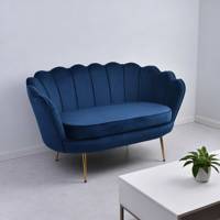 CARLFORD Fauteuil d'appoint de luxe en tissu, design nordique moderne, confortable et élégant, pour salon et hôtel
