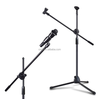 V-STAR Manufacture Support Microphone Trépied de Sol Réglable Professionnel