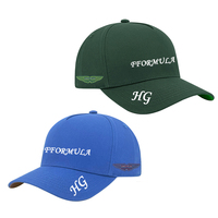 Casquette de baseball tendance à visière incurvée, broderie logo personnalisé, boucle réglable, pour fans de course, expédition rapide, vente en gros