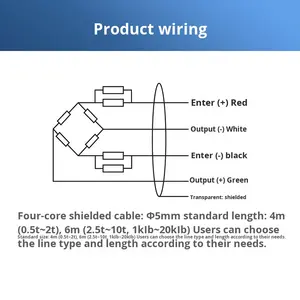 Sensor de Pesaje <span class=keywords><strong>AVIC</strong></span> H8C-C3-500kg/1t/2t/4t/5t-4B1 Tipo de Montaje Sin Montaje Hecho en China Continental - Product Image 5