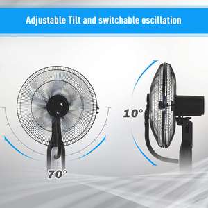 مروحة بتصميم جديد تجارية بالجملة ومروحة ثابتة أرضية للتبريد مع بخاخ ماء للبيع بالجملة - Product Image 5