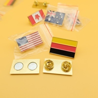 Épingles en gros Drapeau Épinglette en métal Caps Artisanat Hijab Épingles en émail dur et doux Drapeau de pays Cadeau personnalisé Pins