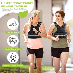 Có thể điều chỉnh Neoprene trọng vest cho phụ nữ 6-12 lbs rucking vest với 6 ironsand trọng lượng Polyester phụ cho tập thể dục tập thể dục - Product Image 6