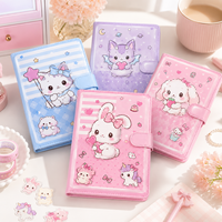 Carnet personnalisé mignon à motif de dessin animé, fermeture magnétique, reliure parfaite, journal/agenda en carton rigide Kawaii pour filles, idéal comme cadeau