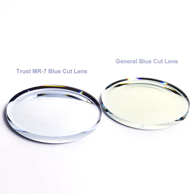 High Index 1.67 Blue Cut Optical Lens 1.67 MR-7 Anti Filter Lenses Finished Stock Lenses
