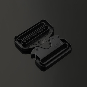 Alloy Buckle For <b>Pet</b> <b>Leashes</b> 40mm Inner Diameter Adjustable Metal Buckle Black Silver Color Bag Accessories - Product Image 2