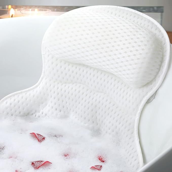 Luxury Bath Pillow with 4D Mesh