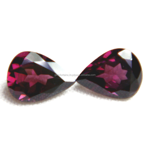 Piedra preciosa semipreciosa suelta de corte cuadrado facetado granate de rodolita Rosa piedra preciosa suelta de alta calidad piedra natal de Color Rosa Natural - Product Image 5