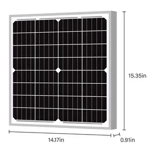 Mini pannello solare di piccole dimensioni 100W 12V 18V 20W 30W 40W 50W 150W 200W pannello solare personalizzato per la casa all'aperto