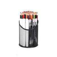Haute qualité métal grille bureau biseau porte-stylo bureau stylos conteneur école papeterie stylo stockage nordique porte-crayon en gros