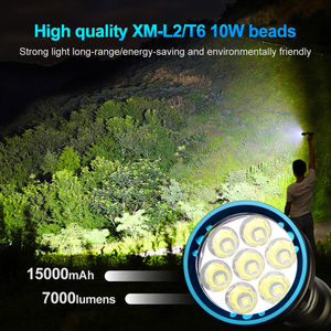 100m dưới nước làm việc Ánh sáng chất lượng hàng đầu <span class=keywords><strong>XM</strong></span> <span class=keywords><strong>L2</strong></span> hạt Max sáng pin dung lượng cao IPX8 cho nhiệm vụ lặn sâu lặn đèn pin - Product Image 3