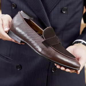 Nouvelles Chaussures Mocassins pour Hommes en Cuir Véritable de Vache Grande Taille Respirantes Formelles de Bureau et de Carrière Type Oxford - Product Image 6