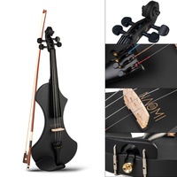 Xiaomi mijia — violon électrique 4/4 en bois massif, ramassage actif silencieux, tête de guitare 6 couleurs, nœud