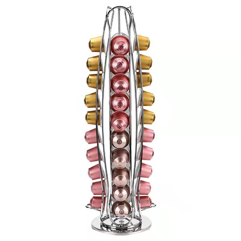 Cp030nespresso soporte para café de 40 piezas plateado