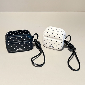 Funda Protectora de Cuero con Diseño de Puntos Minimalista, Correa Antipérdida, Estilo Coreano, Impermeable y Resistente a Impactos - Product Image 3