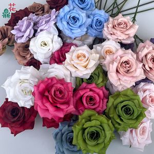 Rosas Artificiales Laifei de 3 Cabezas, Flores de Seda Realistas para Decoración de Bodas, Pasillos y Salones - Product Image 1