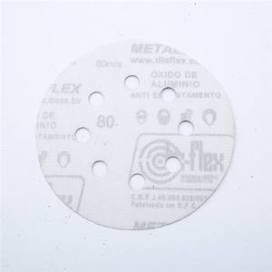 5 "車のヘッドライトのためのきれいな白いサンディング研磨ディスクフックとループサンドペーパーパッド - Product Image 2