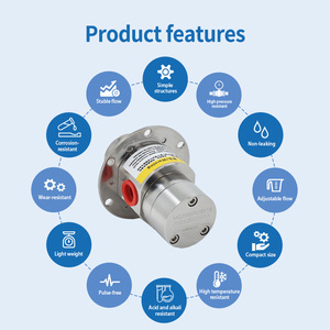 ปั๊มเกียร์แม่เหล็กสแตนเลสเกรดอาหาร 316L ป้องกันการรั่วซึม มอเตอร์ไร้แปรงถ่าน ปรับอัตราการไหลได้ เหมาะสำหรับการบรรจุปริมาณมาก - Product Image 3