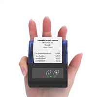 Mini Impresora Térmica de Recibos de 58 mm, Diseño Portátil y Ligero sin Tinta para Tiendas Minoristas, Supermercados y Terminales de Punto de Venta
