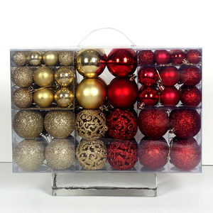 Bola de plástico de lujo de Navidad <span class=keywords><strong>precio</strong></span> de fábrica al por mayor adornos de Navidad en conjunto adornos proveedor BOLA DE Navidad y adornos de árbol - Product Image 5