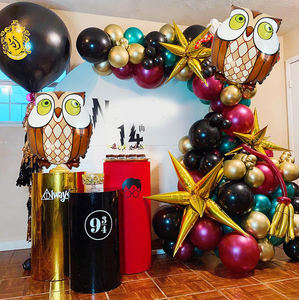 CYmylar Custom Shape Owl Foil Balloons Globos Magical Wizard <strong>Party</strong> <strong>Supplies</strong> Balloons Congrats Owl Balloons - Product Image 4