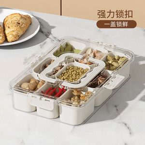 Caja de Almacenamiento de Especias para Cocina, Multifuncional, con Compartimentos, Hermética, para Refrigerador, de Plástico PP, Capacidad de 2.1-3L, Sostenible - Product Image 4