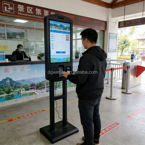 Terminal de point de vente 27 pouces, petit kiosque de libre-service double face, système POS Android 2K, support rotatif 32 pouces pour paiements Verifone - Product Image 2