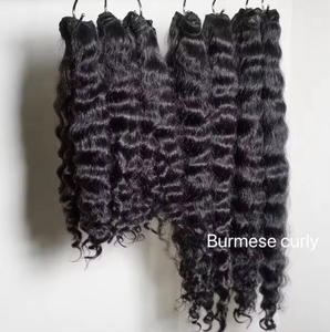 Drop Shipping Cuticle Aligned Soft Silky Human Hair 100g Unprocessed Burmese Curly Human Raw Hair Bundles Vendors - Product Image 3