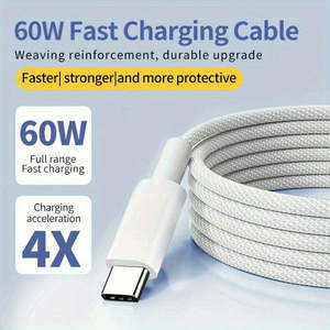 <span class=keywords><strong>C</strong></span>âble <span class=keywords><strong>USB</strong></span> en Nylon Tressé Pas Cher PD 60W Charge Rapide Type-<span class=keywords><strong>C</strong></span> <span class=keywords><strong>vers</strong></span> Type-<span class=keywords><strong>C</strong></span> <span class=keywords><strong>C</strong></span>âble de Données 1m 2m 3A Double <span class=keywords><strong>USB</strong></span>-<span class=keywords><strong>C</strong></span> pour Téléphone Mobile - Product Image 3