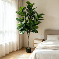 Vente en gros d'objets décoratifs nordiques, arbre artificiel en feuilles de figuier vert, bonsaï, décoration intérieure pour la maison, l'hôtel, le bureau, anniversaire