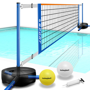 <span class=keywords><strong>Set</strong></span> di Rete da <span class=keywords><strong>Pallavolo</strong></span> Acquatica Regolabile e Portatile 15-25ft con Base a Treppiede e Sacca d'Acqua per Piscina e Spiaggia - Product Image 3