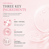 Patchs pour les yeux au peptide PDRN de marque privée, anti-âge, blanchissants, éclaircissants, raffermissants, liftants, hydratants, masque pour le contour des yeux, 10 paires en vrac