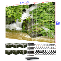 Mur d'affichage LED pour événements intérieurs 6,5 m x 5,5 m P2.976, écran vidéo de location haute résolution 2,9 mm, HDR10+, 3 ans de garantie