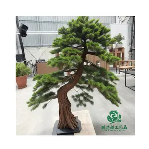 Zhen xin Qi 공예 사용자 정의 실내 야외 조경 프로젝트 큰 줄기 인공 식물 오래 된 소나무