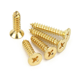 Factory Customization Brass Cross Recessed Countersunk Head Wood <strong>Screw</strong> M1.4 M2 M3 M4 <strong>Flat</strong> Head Self Tapping Copper <strong>Screw</strong> - Product Image 1