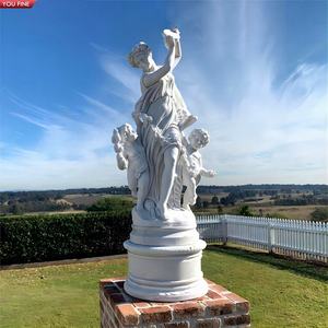 Estatua de Mujer Bailando en Mármol YOUFINE, Elegante, para Decoración de Jardines y Villas - Product Image 1