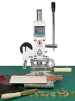 Nouvelle machine à estamper à chaud manuelle en cuir avec logo, lettres, feuille chaude, gaufrage pour imprimante d'étiquettes de vêtements en papier PVC