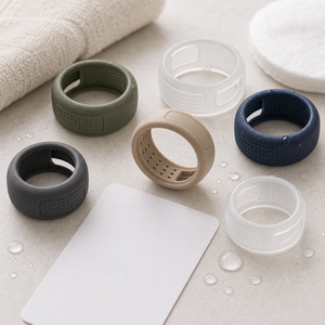 Coque de protection en silicone pour Oura Ring 5/4 Galaxy Ring RingConn Ultrahuman, étanche, lavable, antidérapante et texturée. - Product Image 5