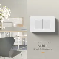 Interruptor de Pared Europeo, Enchufe de Pared para el Hogar, Enchufe de 2 Vías + 3 Polos, Interruptor de Pared Multicolor de Doble Potencia para el Hogar y la Oficina