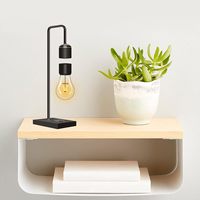 Lampe Lévitation Moderne Unique avec Lumière Flottante et Chargeur Sans Fil Qi Intégré, Design Simpliste et Innovant