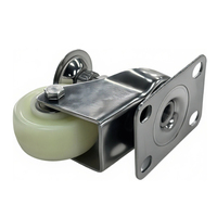 Roulettes de meubles réglables en hauteur de 2 pouces, cadre en acier inoxydable SS304, roue en PP, roulement en acier au carbone, 50 kg, antirouille