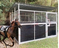 Box d'écurie mobile de luxe pour chevaux – Abri préfabriqué robuste et résistant aux intempéries pour clubs équestres professionnels