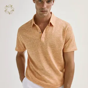 Camiseta de cáñamo Natural y liso para hombre, camiseta ecológica suave de verano, camiseta de cáñamo de algodón orgánico