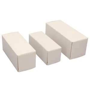Scatola di carta kraft bianca cosmetica piccola confezione scatola di carta bianca quadrata regalo confezione di buon prezzo scatola di carta bianca
