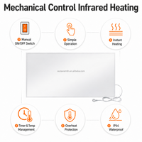 Panel de Calefacción Infrarrojo de Fábrica OEM con Certificación CE, Ahorro de Energía, Montaje en Pared/Techo/Suelo, Calentador Eléctrico para el Hogar