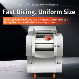 Trancheuse à viande automatique en acier inoxydable, épaisseur réglable, machine à couper le jambon et le poulet pour la transformation alimentaire - Product Image 2