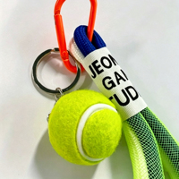 Porte-clés personnalisés en gros pour pickleball, tennis, sport, gym, avec cordon, breloques de sac, breloques en peluche 3D, porte-clés promotionnels, mousquetons