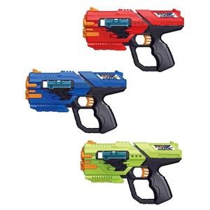 Pistola in schiuma di plastica di sicurezza pistola per tiro ad aria proiettile morbido con 12 pezzi ricarica freccette Eva pistole morbide per proiettili giocattolo per ragazzi - Product Image 3