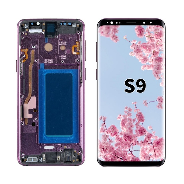 For Samsung S9 OLED Display Assembly with Frame 6.6" Screen 3 Months Warranty Original OEM