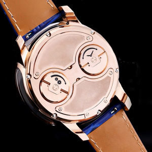 Montre mécanique pour homme Astronomia Tourbillon Style, cadran globe terrestre ciel étoilé, bracelet en cuir. - Product Image 4